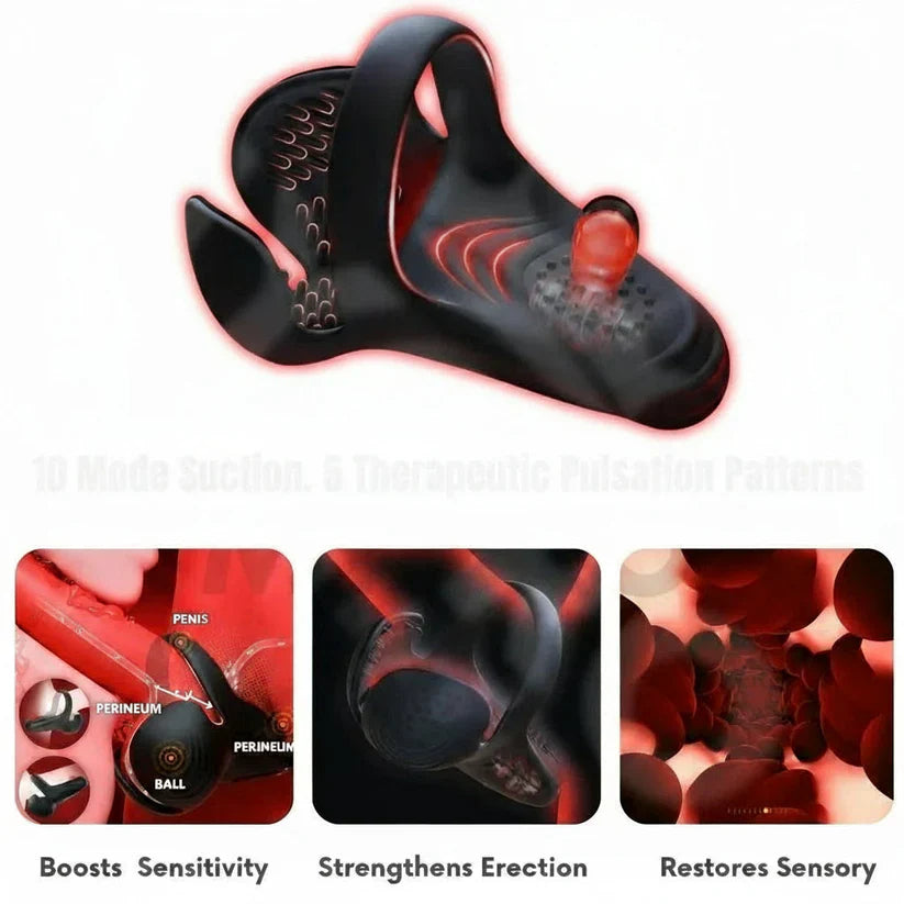 💥New on sale 2026 💞 Vibrating Electric Male Masturbation Lock Ring