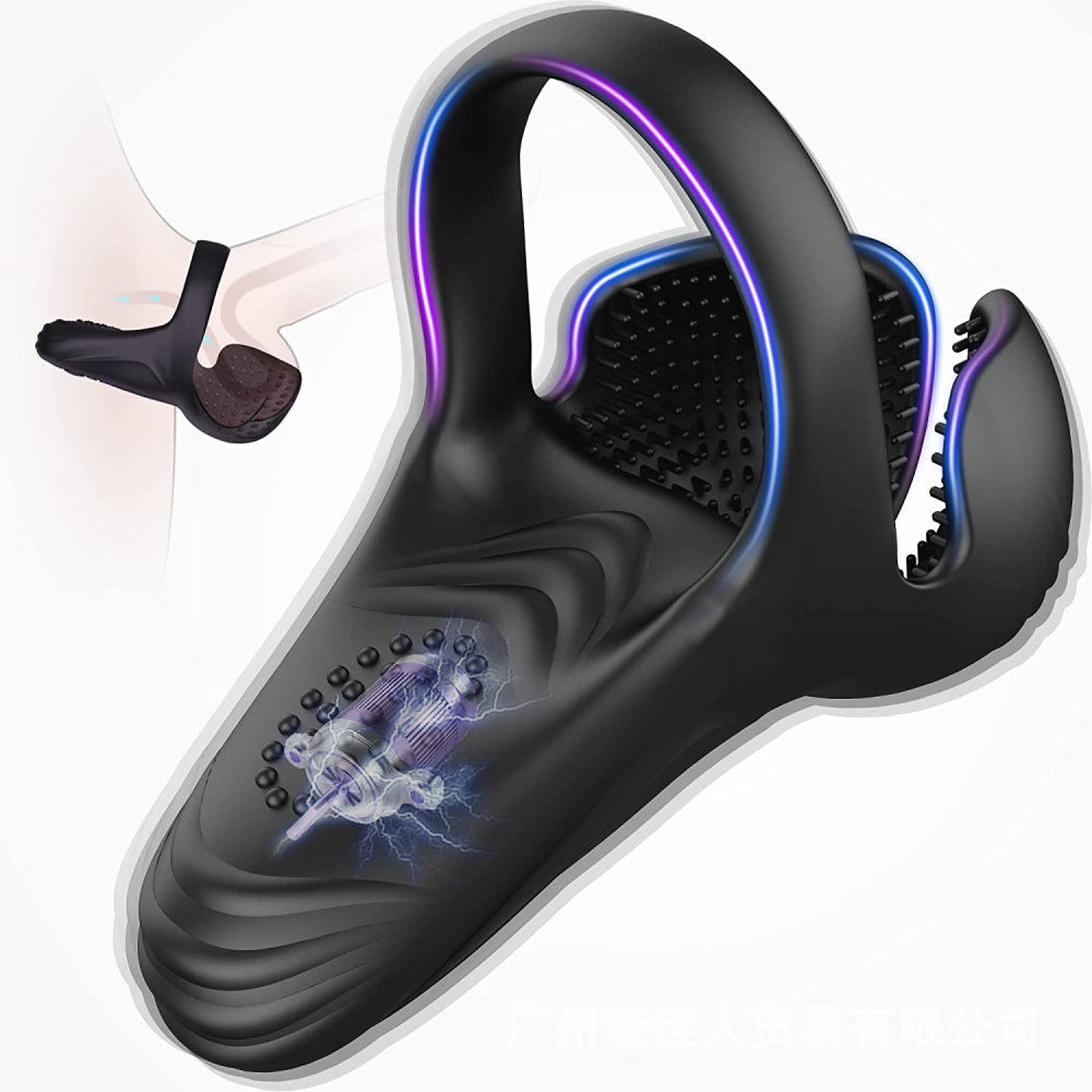 💥New on sale 2026 💞 Vibrating Electric Male Masturbation Lock Ring