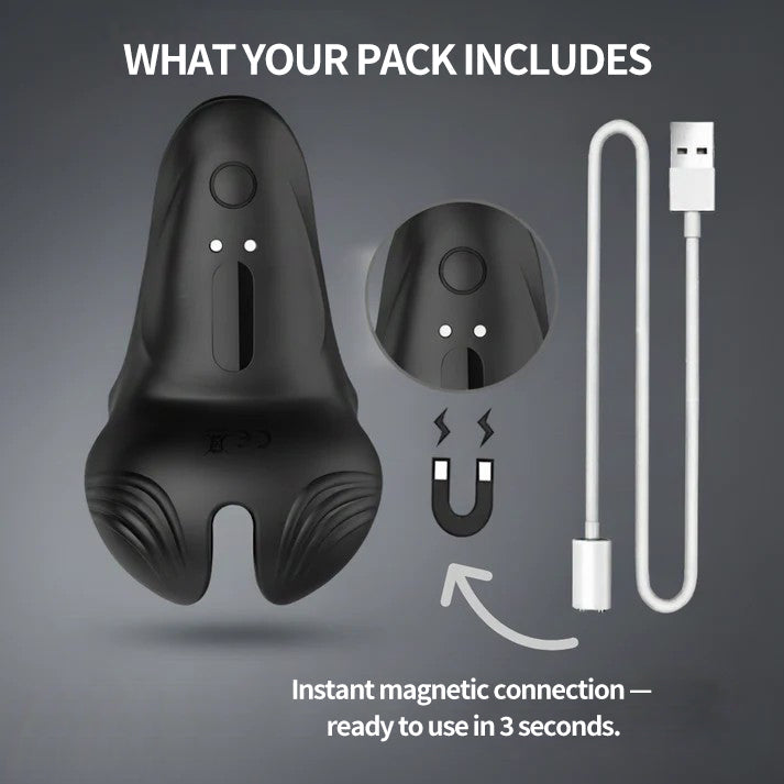 💥New on sale 2026 💞 Vibrating Electric Male Masturbation Lock Ring