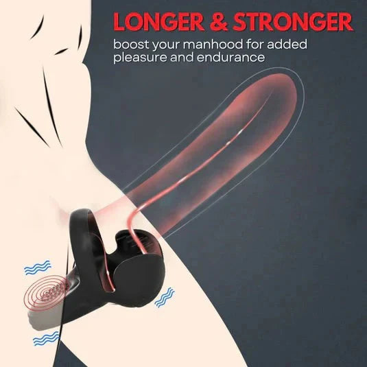 💥New on sale 2026 💞 Vibrating Electric Male Masturbation Lock Ring